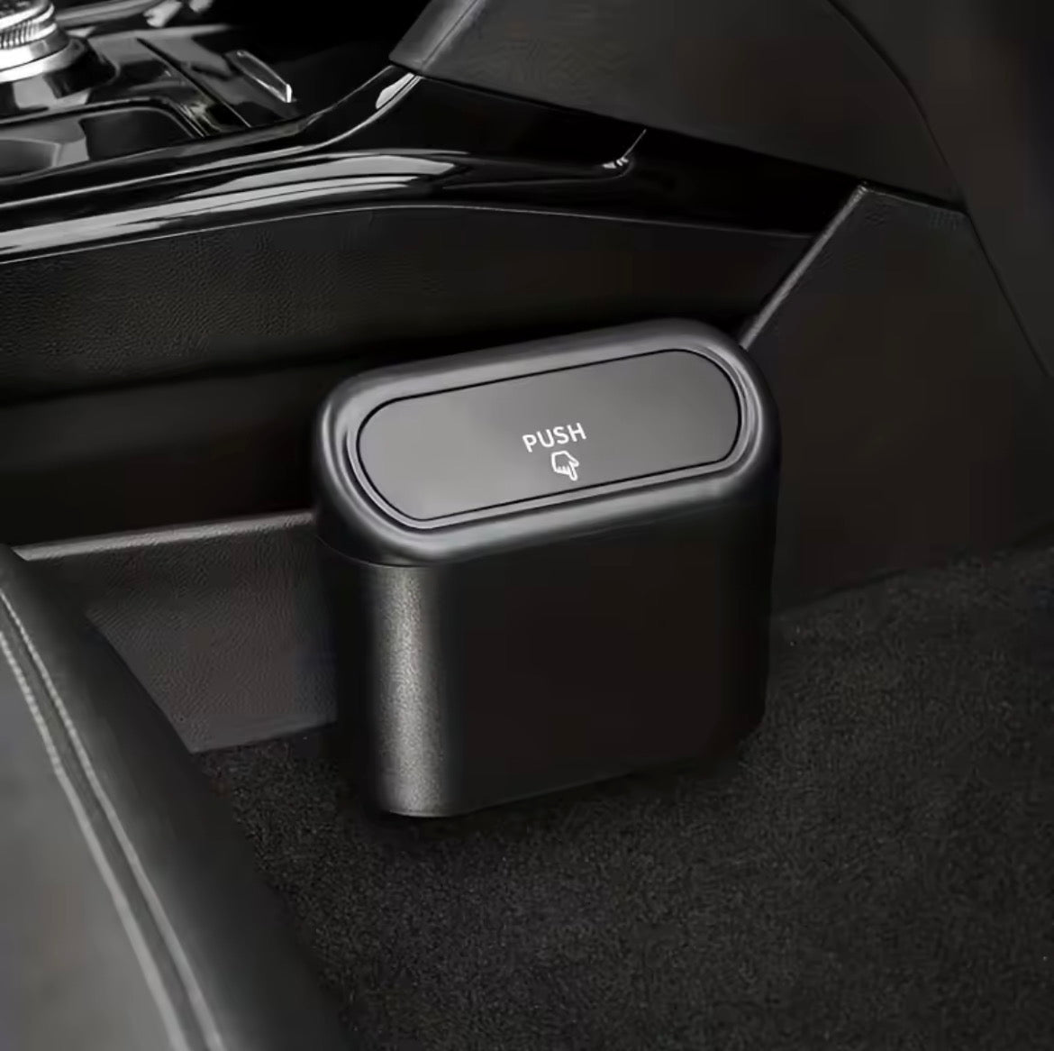 Mini Bidone Spazzatura per Auto con Apertura a Push
