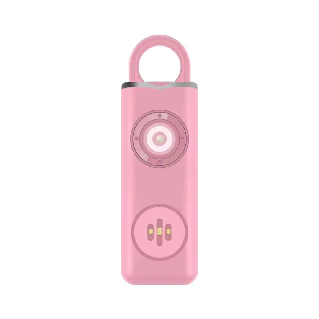 Allarme Personale di Sicurezza 130dB – Sirena Antiaggressione Portatile con Luce LED Stroboscopica e Moschettone